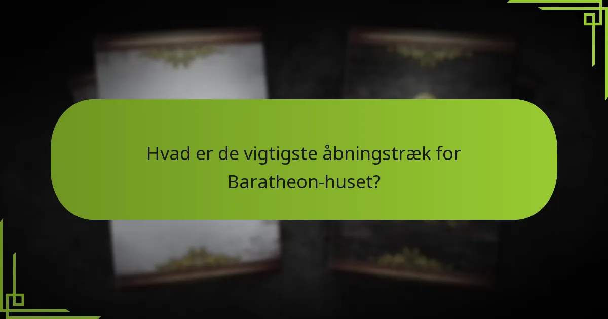 Hvordan kontrollerer Baratheon-huset territorium effektivt?