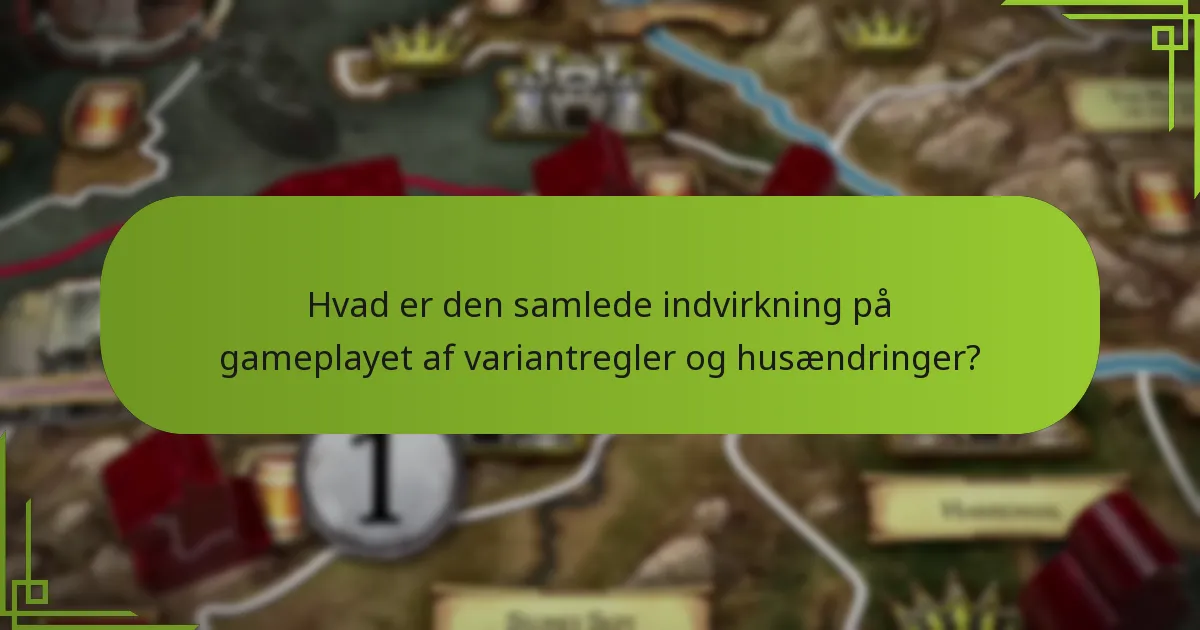 Hvordan påvirker hus-specifikke ændringer gameplayet?