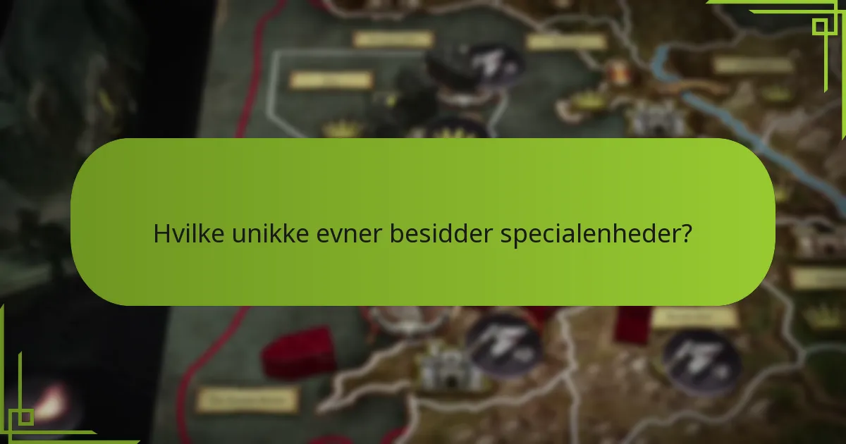 Hvilke strategier kan anvendes med specialenheder?