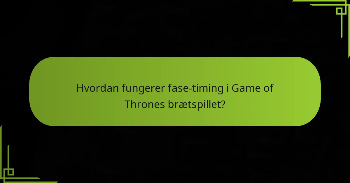 Hvad er avancerede timingstrategier for erfarne spillere?